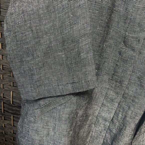 Eileen Fisher Oversized Gray Black Long Sleeve Open Front Jacket Size Large - Picture 5 of 7